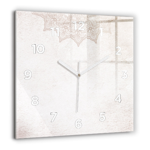 Square wall clock Decorative pattern