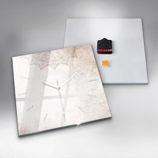 Square wall clock Decorative pattern