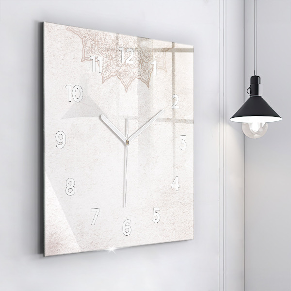 Square wall clock Decorative pattern