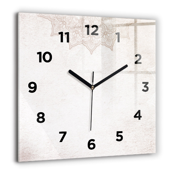 Square wall clock Decorative pattern