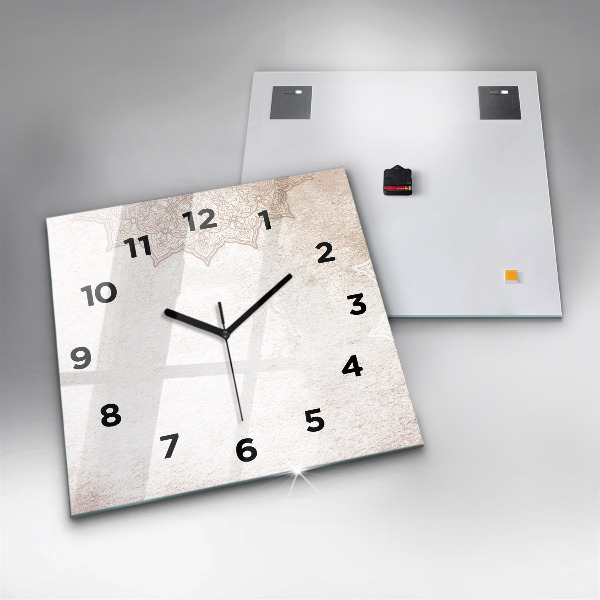 Square wall clock Decorative pattern