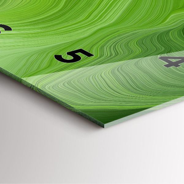 Square wall clock Modern waves