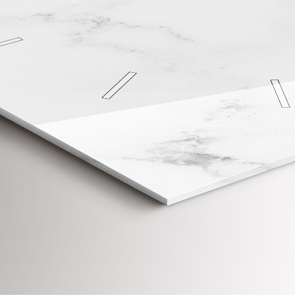 Square wall clock Elegant marble