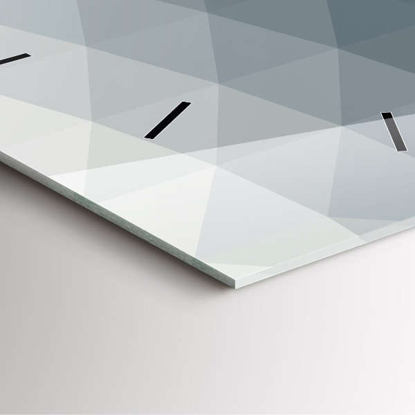 Square wall clock Gray abstraction