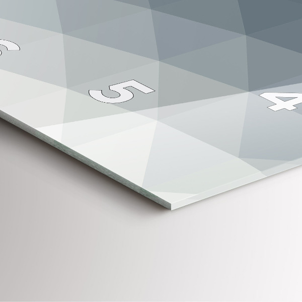 Square wall clock Gray abstraction