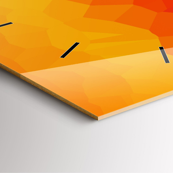 Square wall clock Colorful abstraction