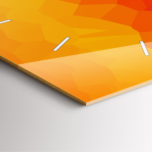 Square wall clock Colorful abstraction