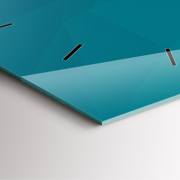 Square wall clock Sea abstraction