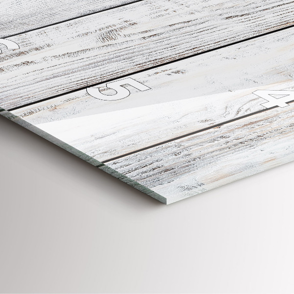 Square wall clock Painted boards