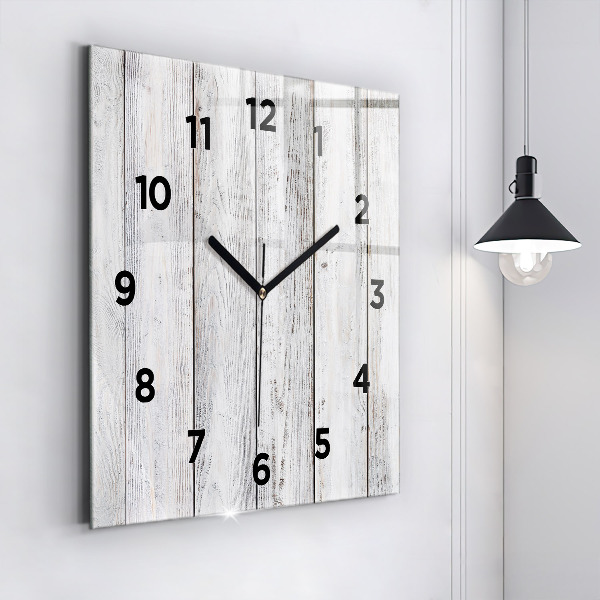 Square wall clock Painted boards