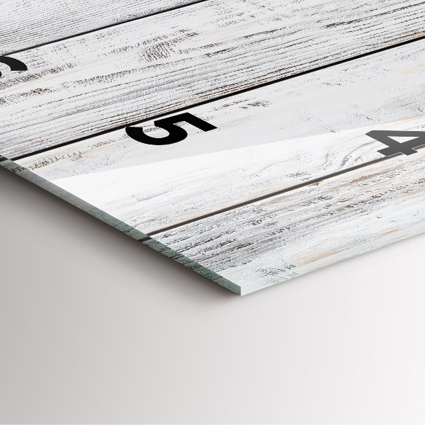 Square wall clock Painted boards