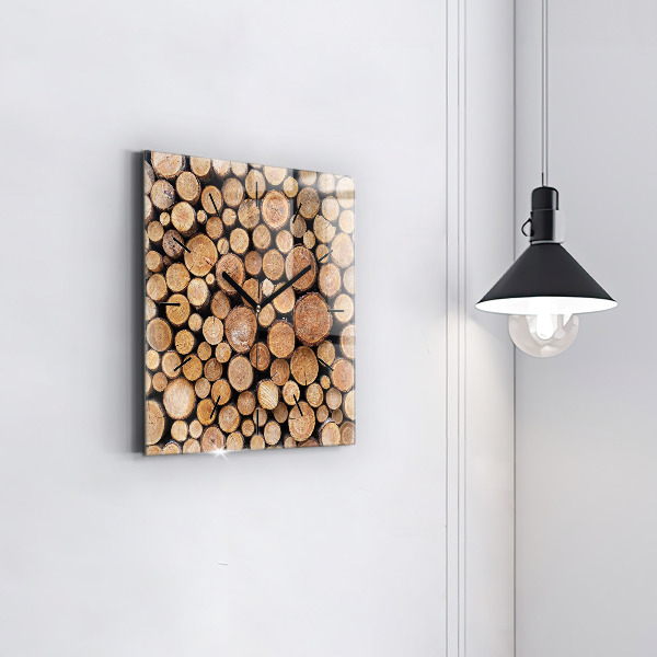 Square wall clock Tree rings