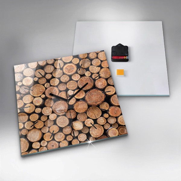 Square wall clock Tree rings