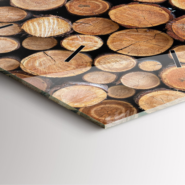 Square wall clock Tree rings