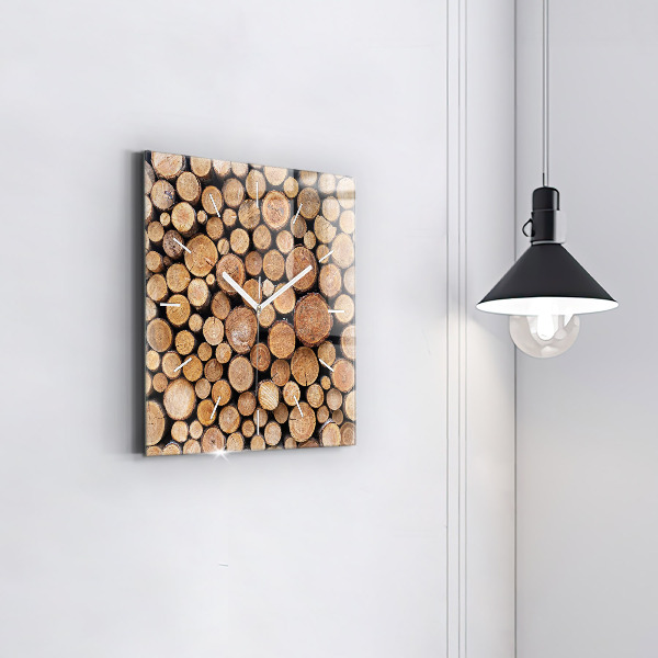 Square wall clock Tree rings