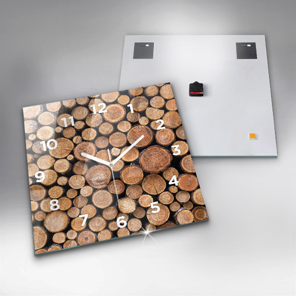 Square wall clock Tree rings