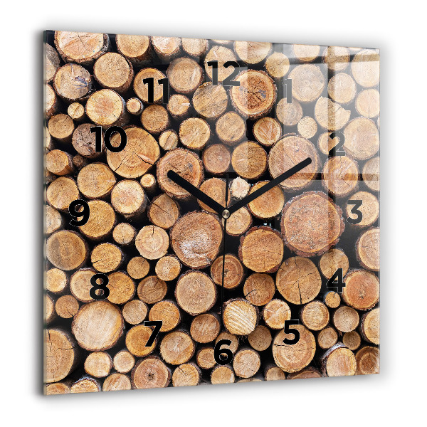 Square wall clock Tree rings