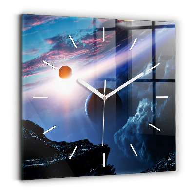 Square wall clock Great Galaxy