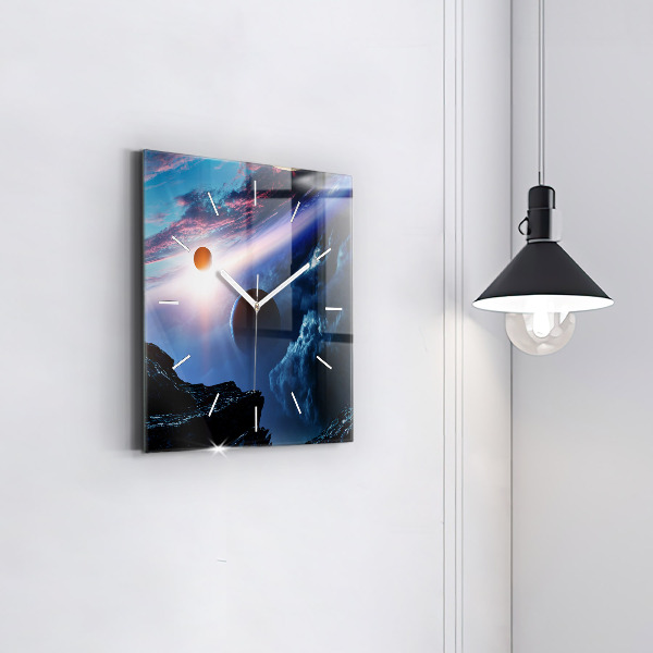 Square wall clock Great Galaxy