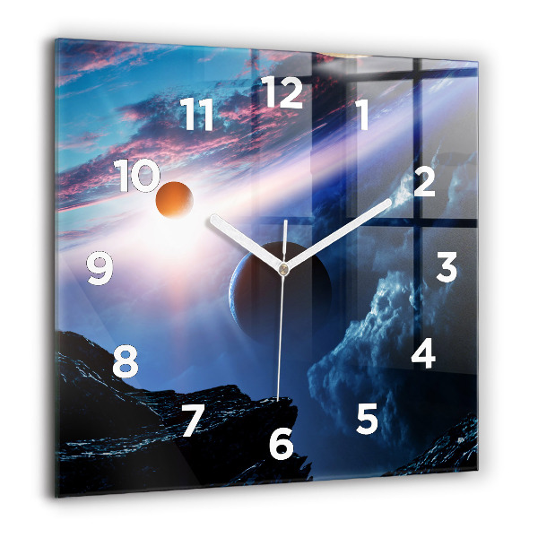 Square wall clock Great Galaxy
