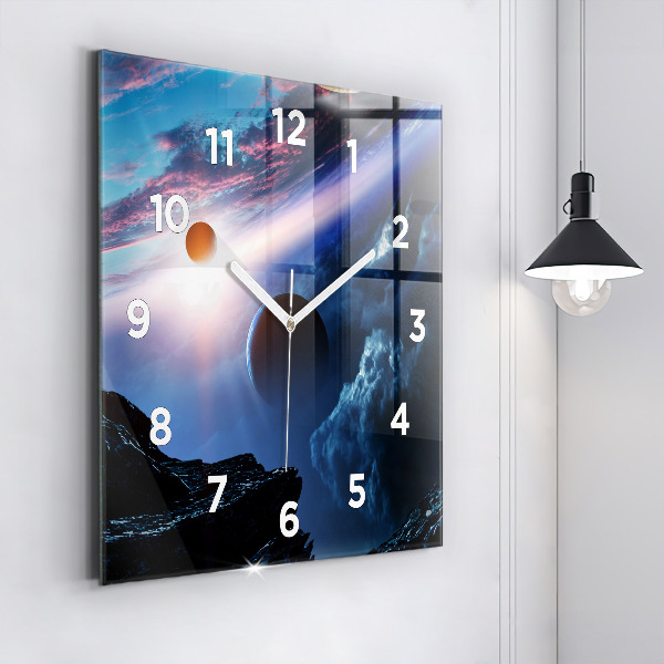 Square wall clock Great Galaxy