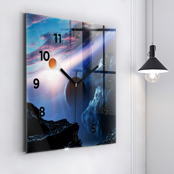 Square wall clock Great Galaxy
