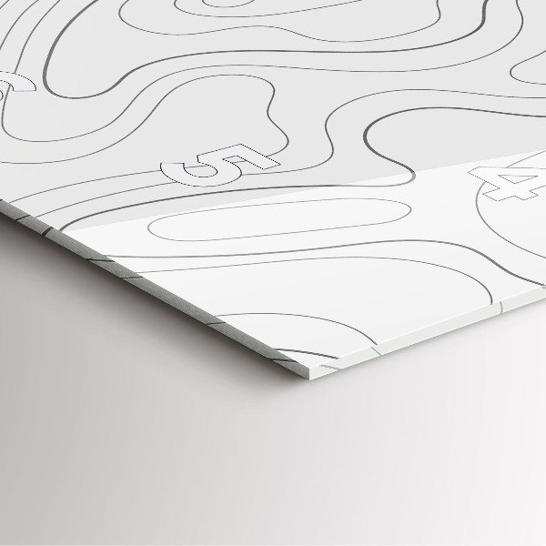 Square wall clock Abstraction spots