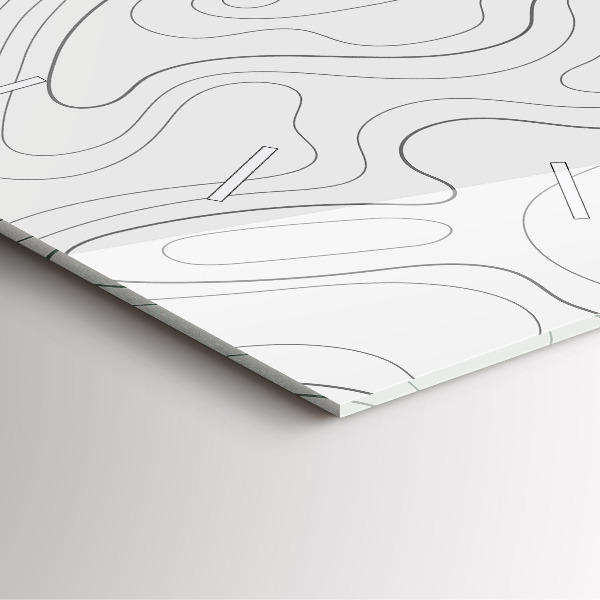 Square wall clock Abstraction spots