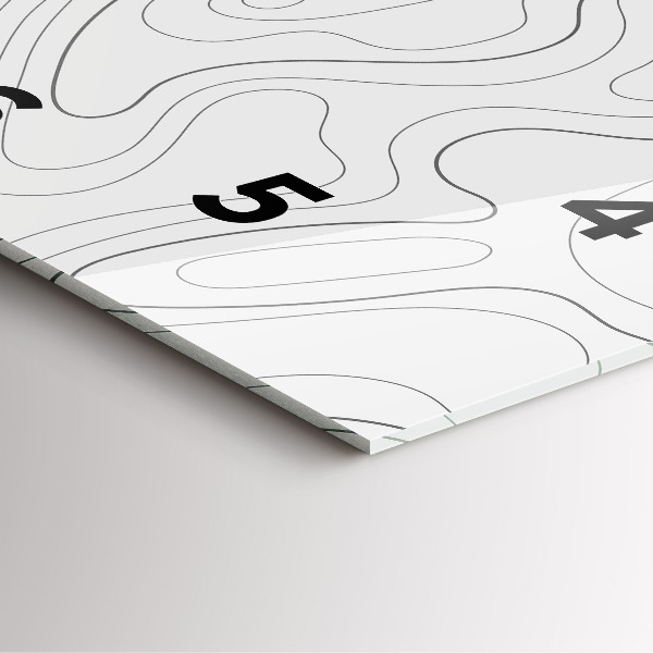 Square wall clock Abstraction spots