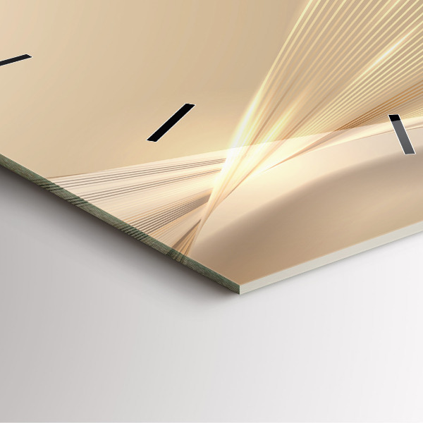 Square wall clock Abstract light