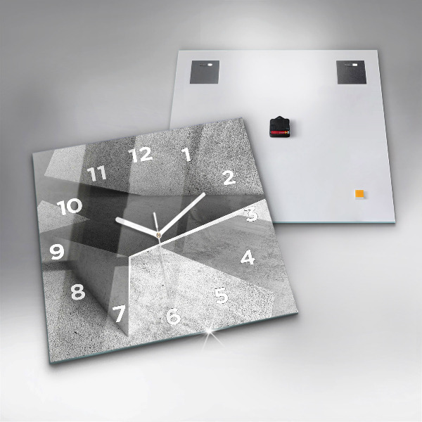 Square wall clock Abstraction triangles