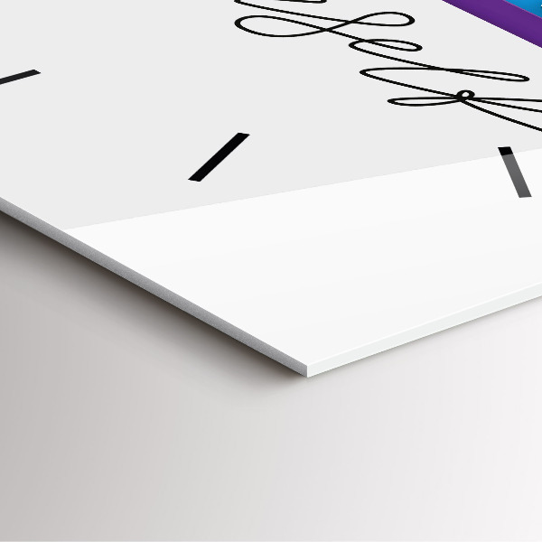 Square wall clock The inscription Be yourself