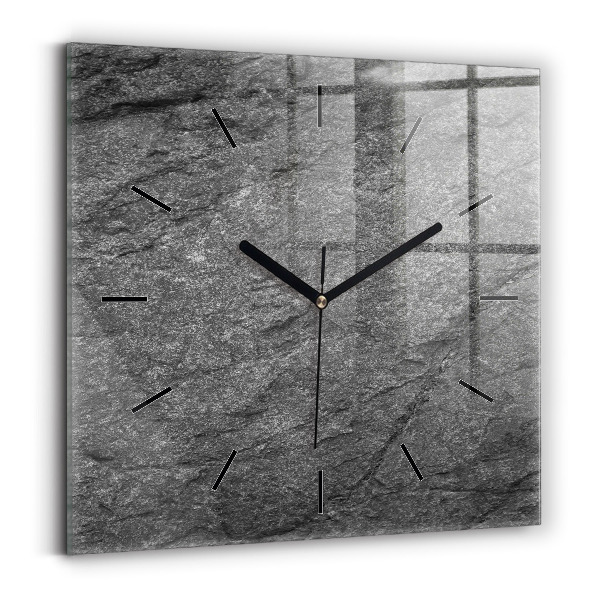 Square wall clock Volcanic rock