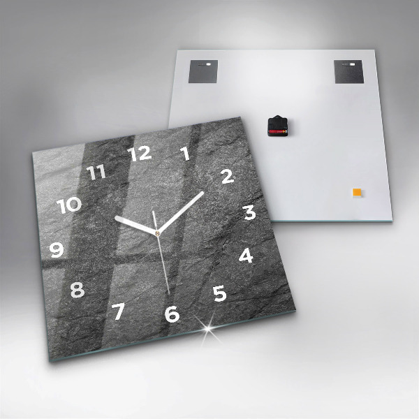 Square wall clock Volcanic rock