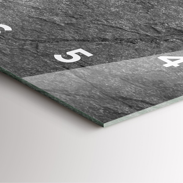 Square wall clock Volcanic rock