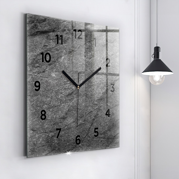 Square wall clock Volcanic rock