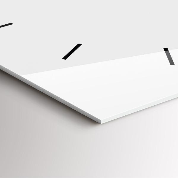 Square wall clock Tropical leaves