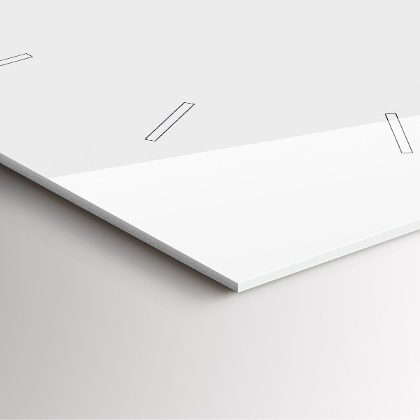 Square wall clock Tropical leaves