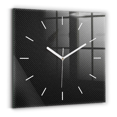 Square wall clock Dark abstraction