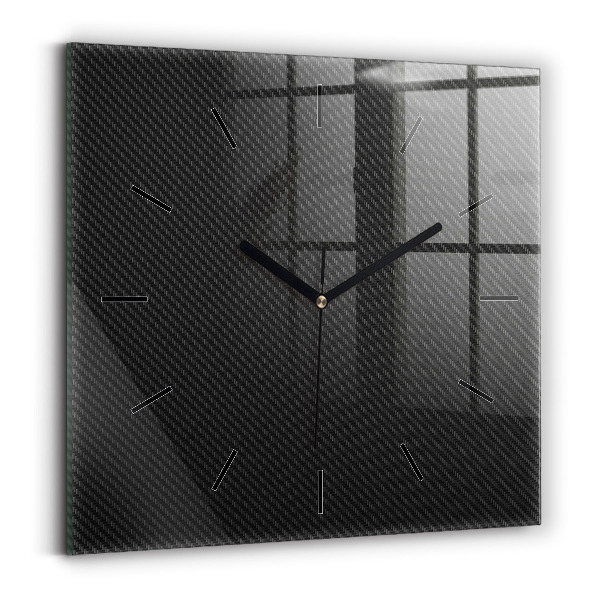 Square wall clock Dark abstraction