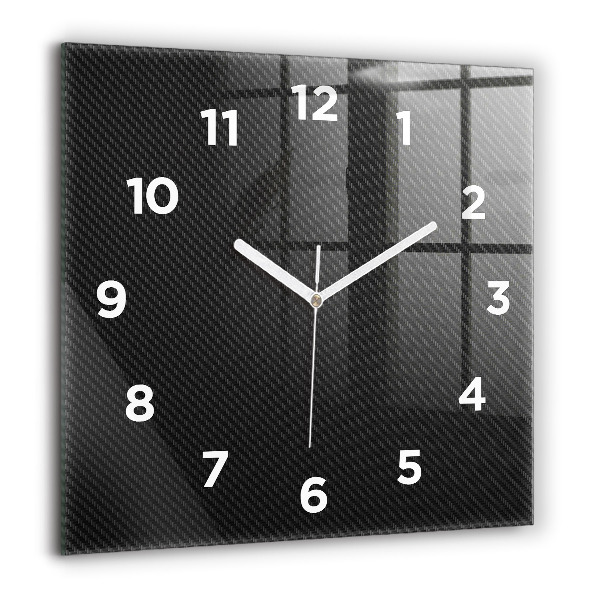 Square wall clock Dark abstraction