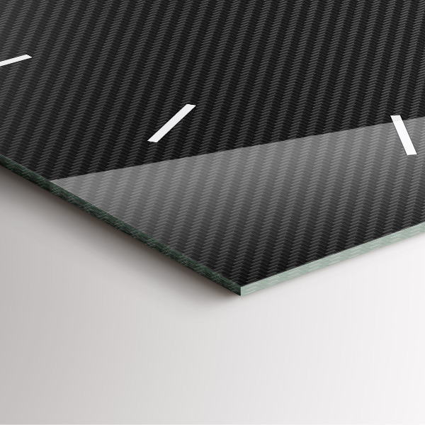 Square wall clock Dark abstraction