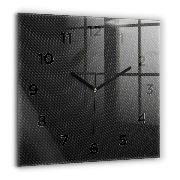Square wall clock Dark abstraction