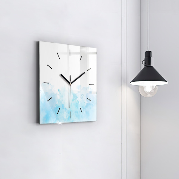 Square wall clock Painted spots