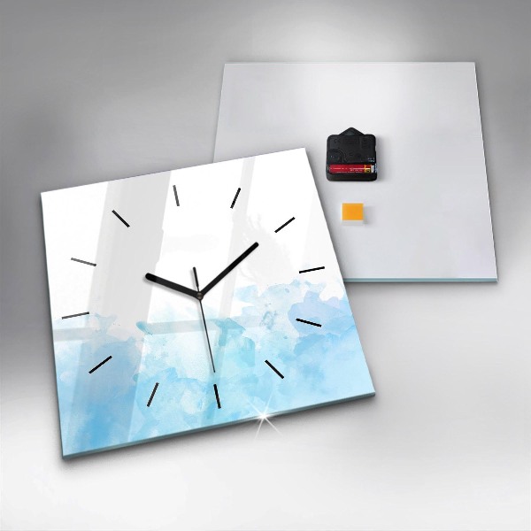 Square wall clock Painted spots