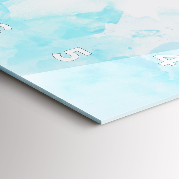 Square wall clock Painted spots