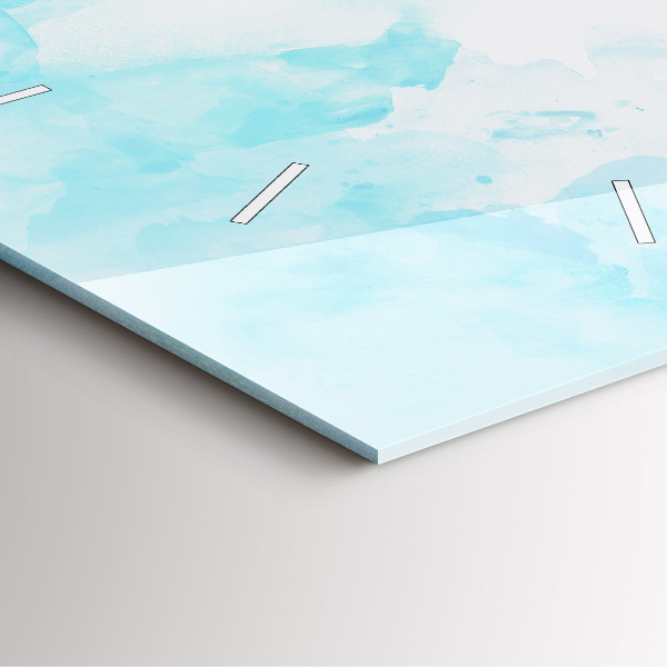 Square wall clock Painted spots