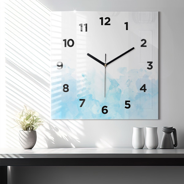 Square wall clock Painted spots