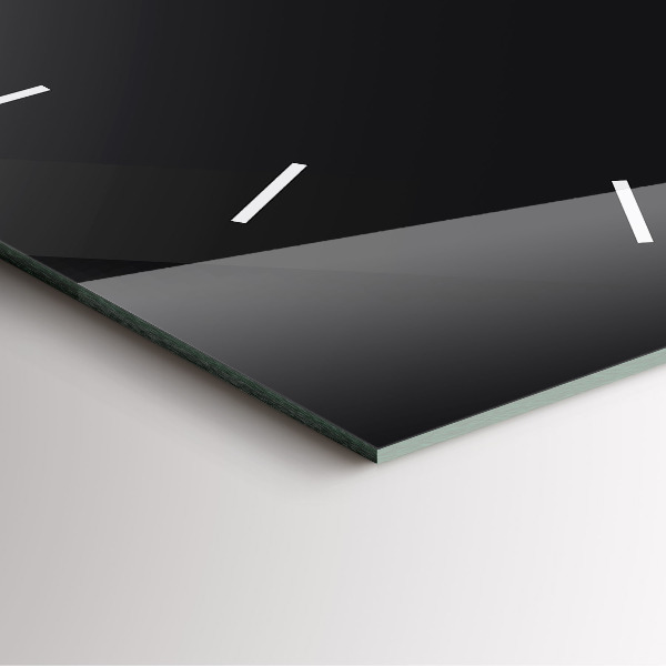 Square wall clock Dark wall pattern