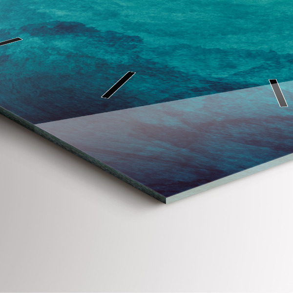 Square wall clock Abstraction depth